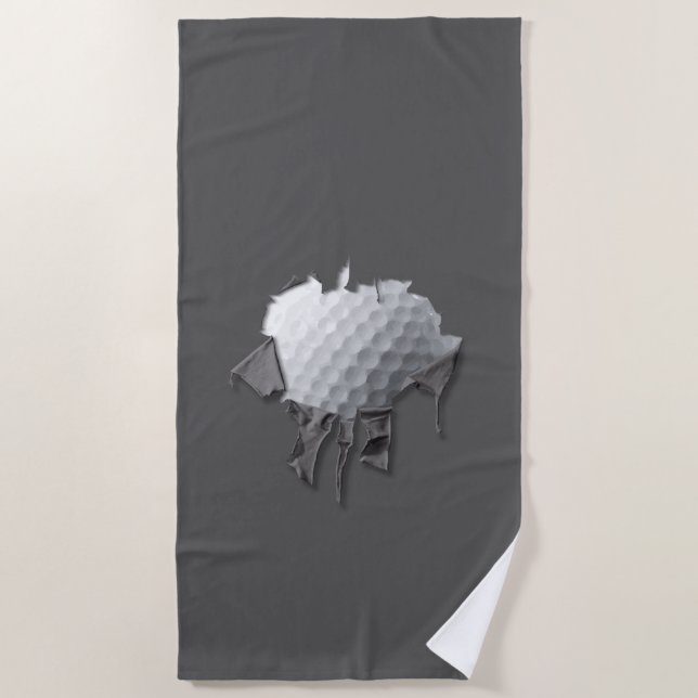 Toalla De Playa Torn Golf Ball (Anverso)