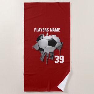 Toalla De Playa Torn Soccer