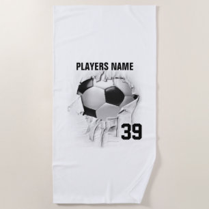Toalla De Playa Torn Soccer