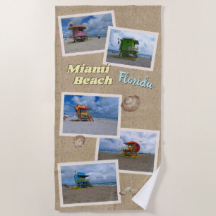 Toalla De Playa Torres de vigilancia de Miami South Beach