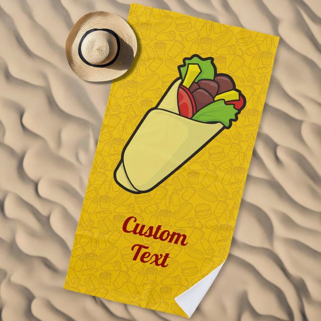 Toalla De Playa Tortilla Sandwich Wrap (Subido por el creador)