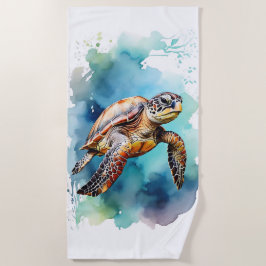 Toalla De Playa Tortuga acuática