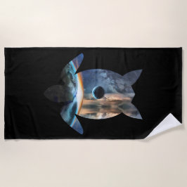 Toalla De Playa Tortuga espacial