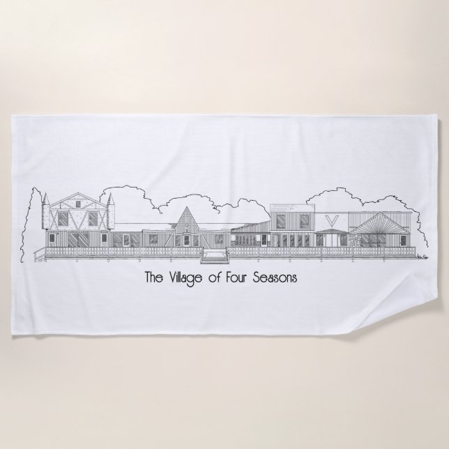 Toalla De Playa Towel Sketch VOFS Boardwalk (Anverso)
