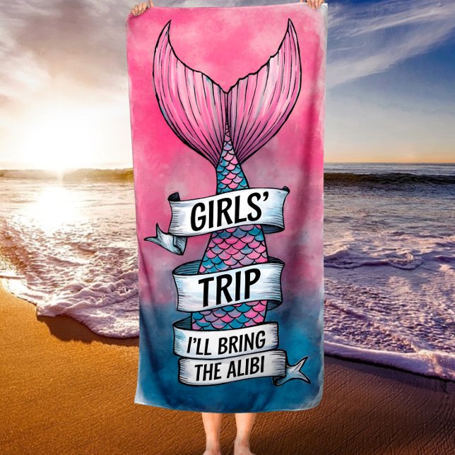 Toalla De Playa Traeré el viaje de los Chicas de la Sirenita de Al (Subido por el creador)