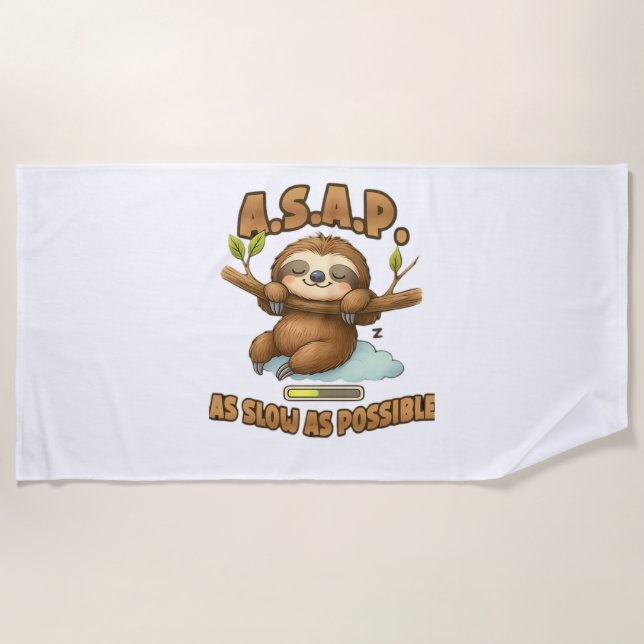 Toalla De Playa Tragamonedas Cutas Lo Antes Posible: T-Sh Clásico  (Anverso)