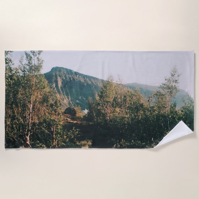 Toalla De Playa Trail al Monte Kebnekaise - Kiruna - Suecia (Anverso)