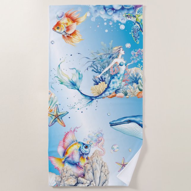 Toalla De Playa Tranquil Depths (Anverso)