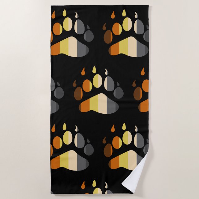 Toalla De Playa Trazo de paño de oso (Anverso)