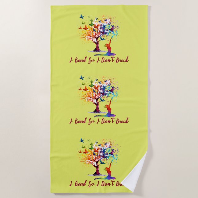 Toalla De Playa Tree of life, tree, butterfly  (Anverso)