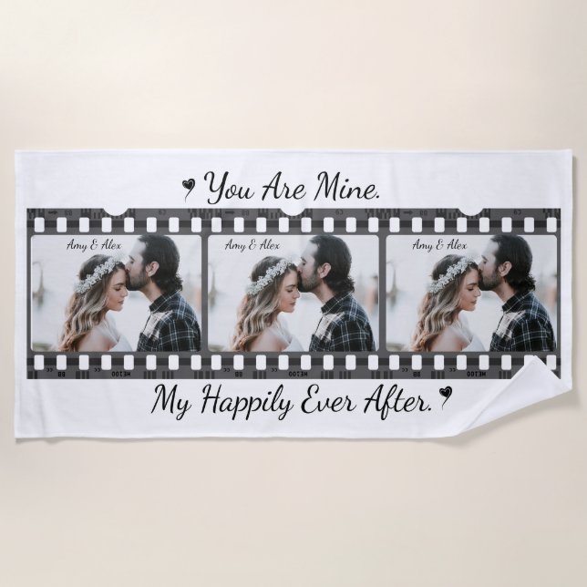 Toalla De Playa Trendy Film Reel Movie Personalizado Picture Frame (Anverso)