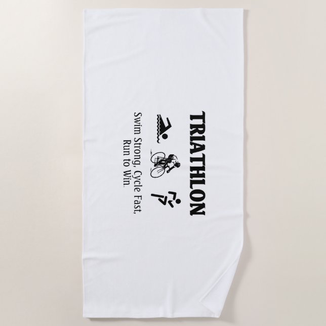 Toalla De Playa Triathlon SUPERIOR (Anverso)