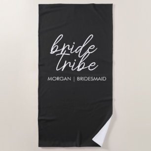 Toalla De Playa Tribuna de novias Bachelorette Bridesmaid Modern