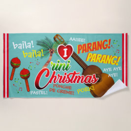 Toalla De Playa Trini Navidad es la mejor / Marac y Cuatro