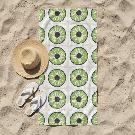 Toalla De Playa Tropic Slice Verde Frondoso