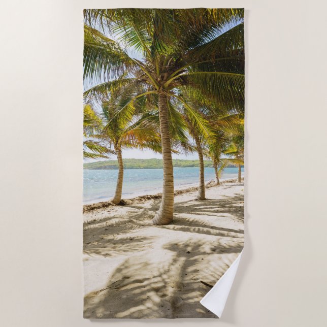 Toalla De Playa Tropical palm beach photo (Anverso)