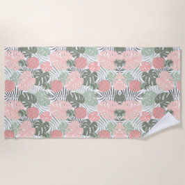 Toalla De Playa Tropical Pastel