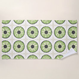 Toalla De Playa Tropical Slice Leafy Green