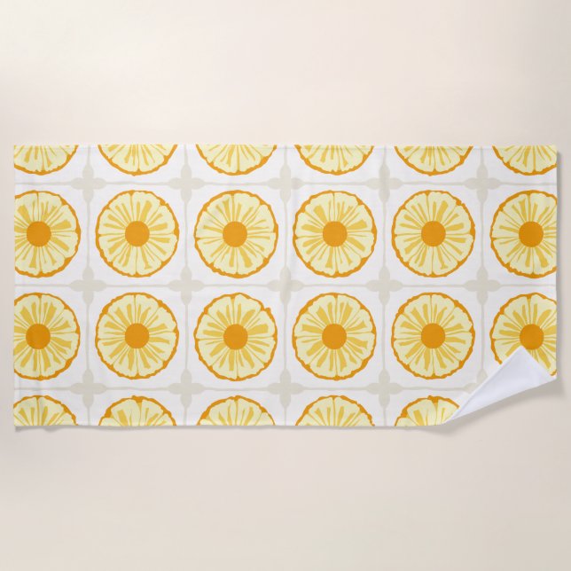 Toalla De Playa Tropical Slice Sunny Vibe (Anverso)