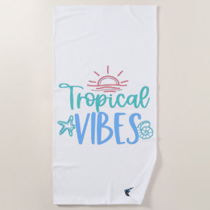 Toalla de Playa Tropical Vibes