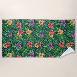 Toalla De Playa Tropicos verdes