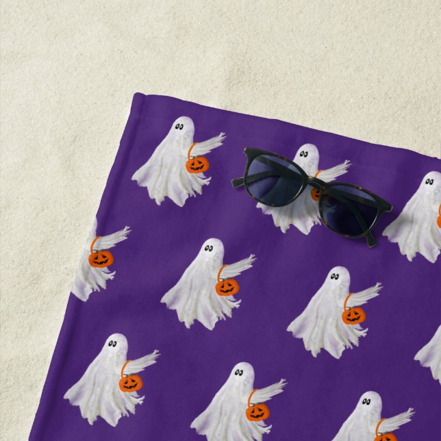 Toalla De Playa Truco O Tratamiento Del Fantasma Con Cubo De Vela  (In situ)