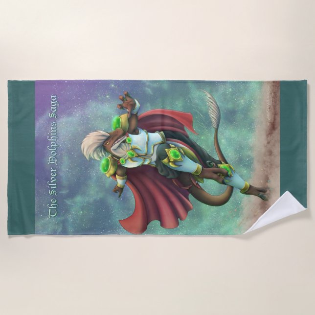 Toalla De Playa TSDS: Justin Arisdale cubre Art Solo Earth (Anverso)