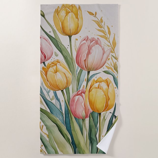 Toalla De Playa Tulip Reverie (Anverso)