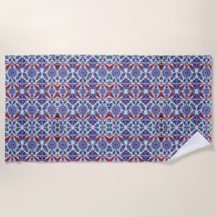Toalla De Playa Tulipán turco Arabesco oriental Floral Arte visual