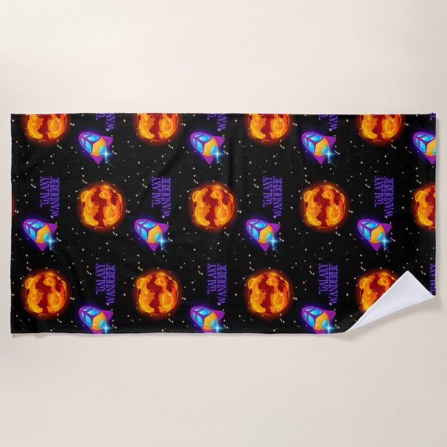 Toalla De Playa Tumbler Aislado De Galaxy Wanderer (Anverso)