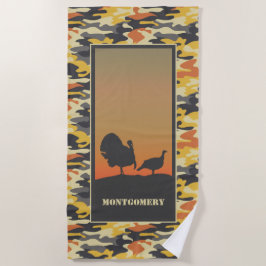 Toalla De Playa Turquía y Camo