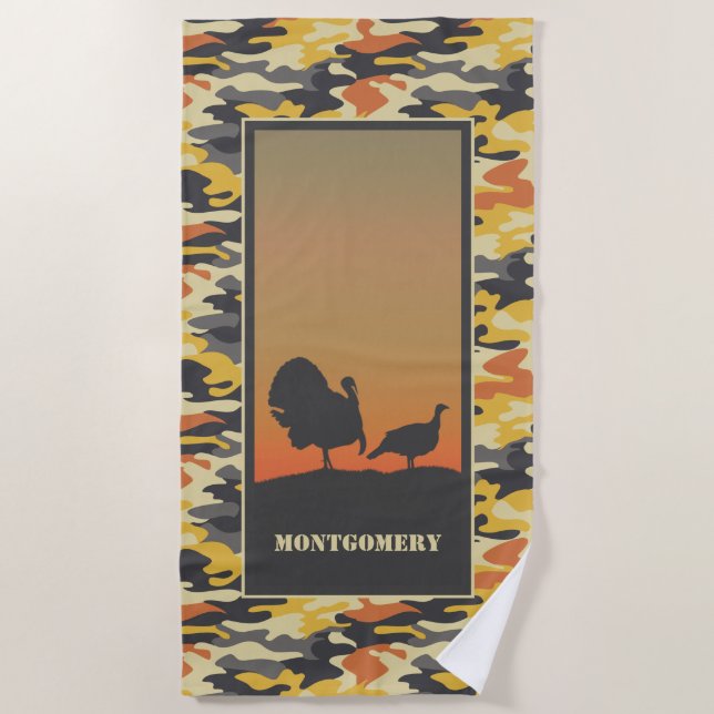 Toalla De Playa Turquía y Camo (Anverso)