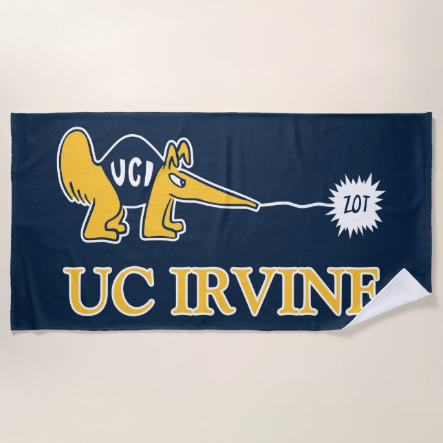 Toalla De Playa UC Irvine | UCI Anteaters Zot! (Anverso)