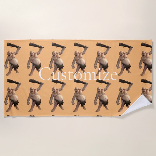 Toalla De Playa Ugly Troll Thunder_Cove (Anverso)