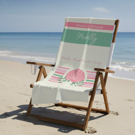 Toalla De Playa Última tostada en la costa - Bachelorette Náutica