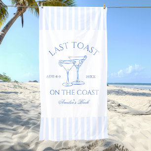 Toalla De Playa Última tostada en la soltera costera