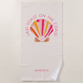 Toalla De Playa Último Brindis en la Fiesta de Despedida de Solter