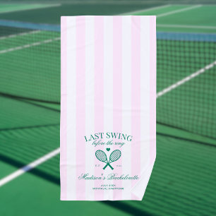 Toalla De Playa Último Swing Antes Del Anillo Retro Tennis Bach