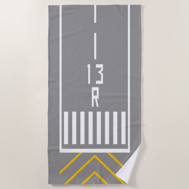 Toalla De Playa Umbral RWY 13R (Anverso)