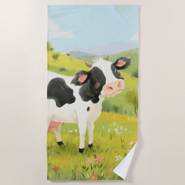 Toalla De Playa Un día fuera de vaca (Anverso)