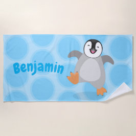 Toalla De Playa Un emperador alegre, un personalizado de polluelos