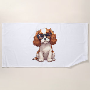 Toalla De Playa Un perro lindo Rey Charles Spaniel