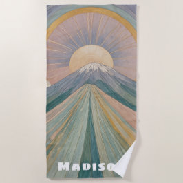 Toalla De Playa Una serenata volcánica personalizada