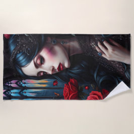 Toalla De Playa Une gothique pensive