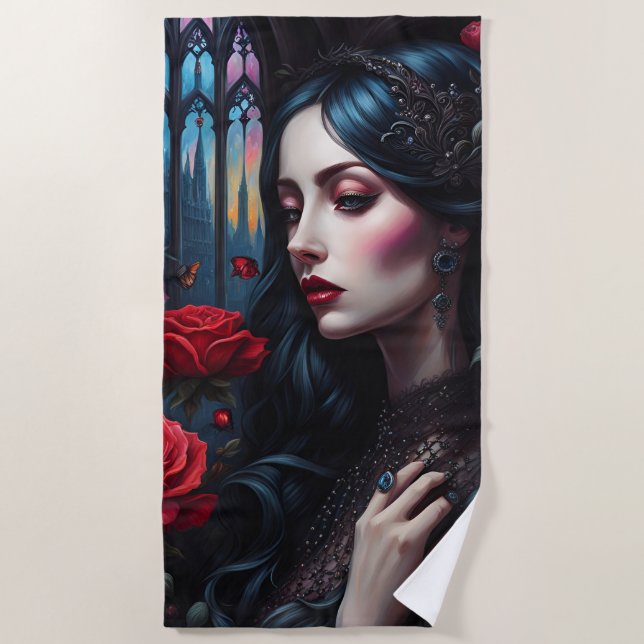 Toalla De Playa Une gothique pensive (Anverso)