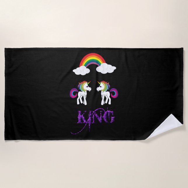 Toalla De Playa Unicorn King (Anverso)