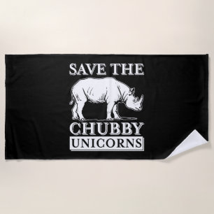 Toalla De Playa Unicornios Regordetes