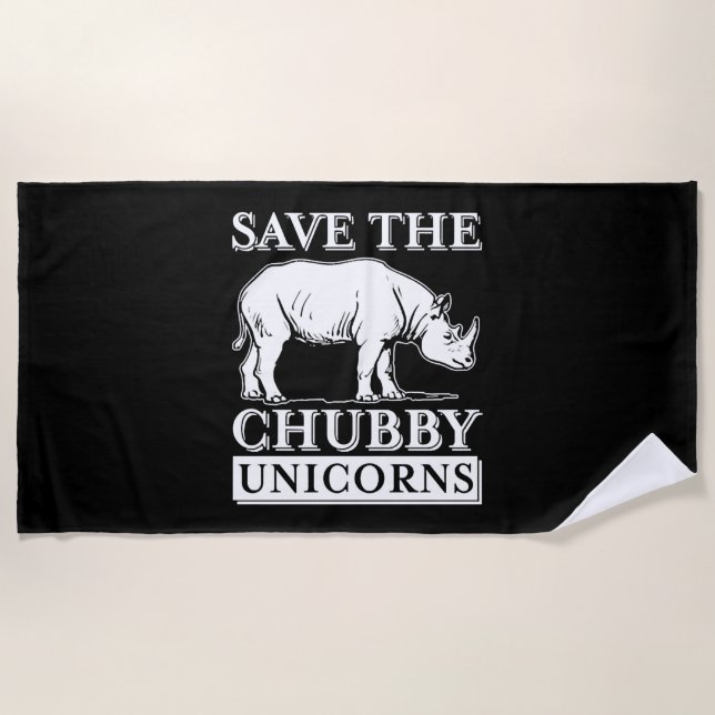 Toalla De Playa Unicornios Regordetes         (Anverso)