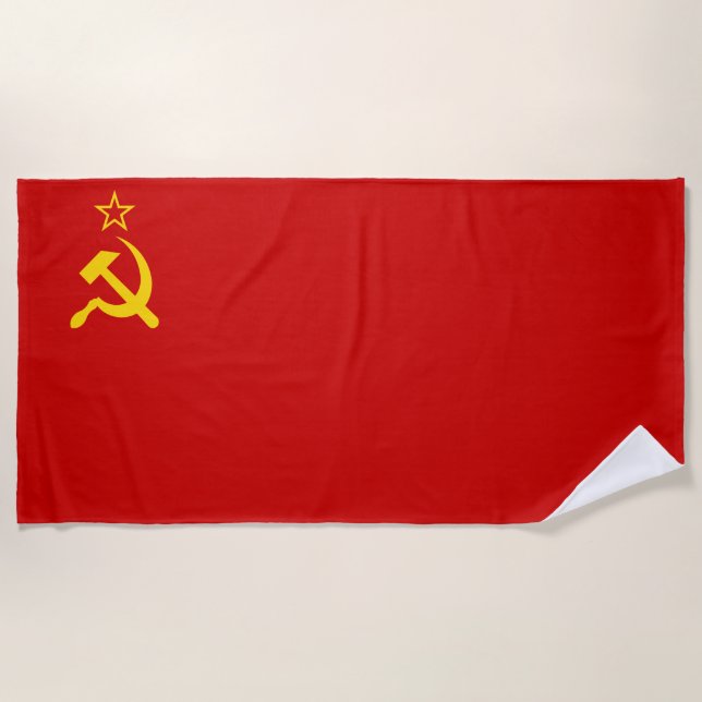 Toalla De Playa Unión Soviética (URSS) (Martillo y esquisto comuni (Anverso)