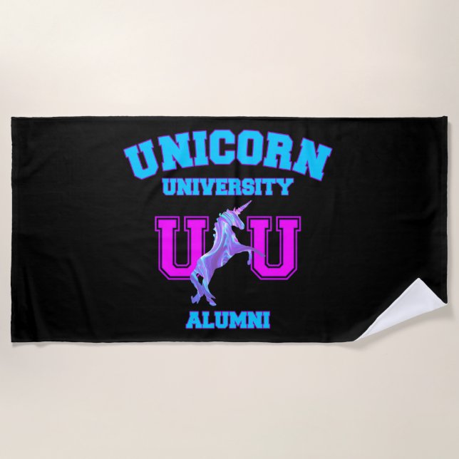 Toalla De Playa Universidad de Unicorn (Anverso)